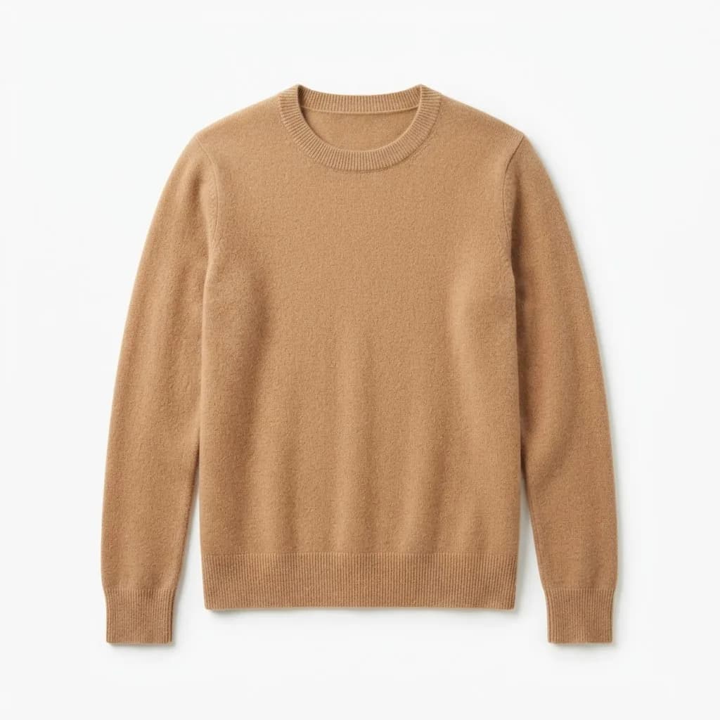 Camel wool crewneck