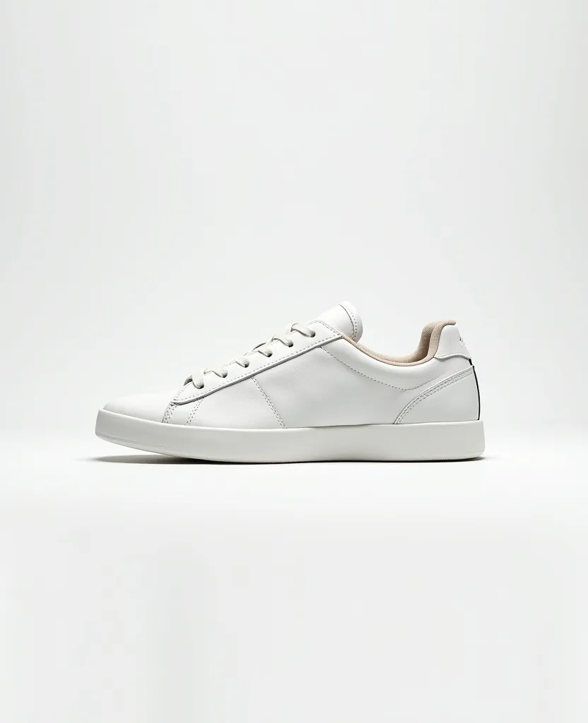 Leather court sneaker